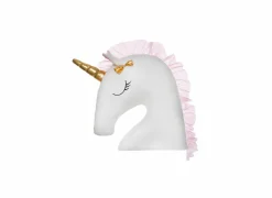 Kussens|Kinderdecoratie|Kussen Unicorn XXL 60x14cm - stof - wit