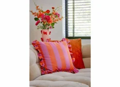 Edelman Kussens|Kussens|Kussen 45x45cm - katoen - roze & rood