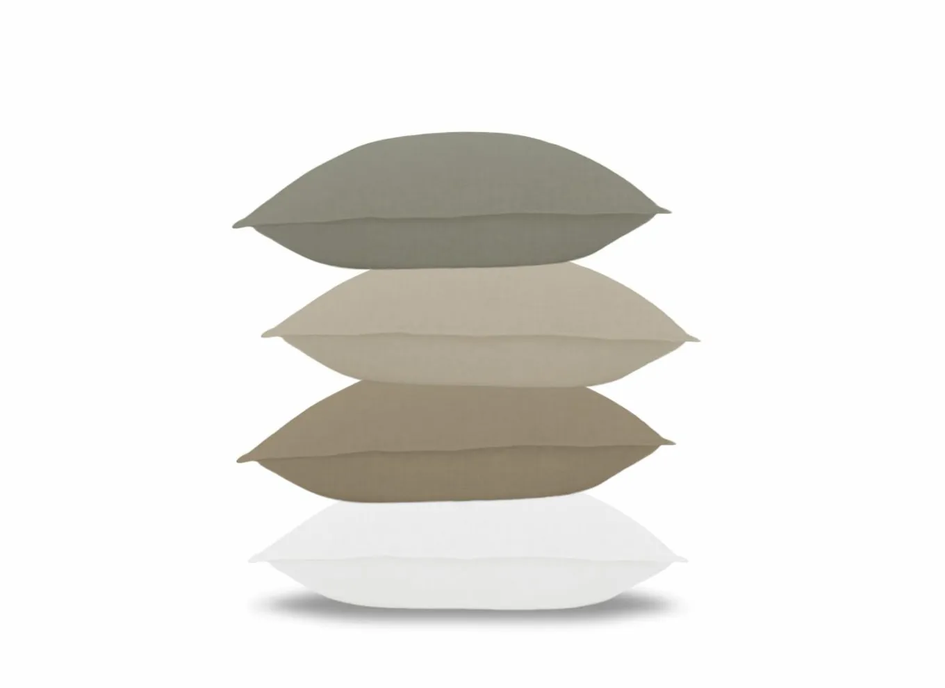 Kussenslopen|Kussensloop Cupido 65x65cm - katoen - mastiek - set van 2