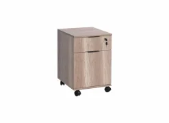Ladeblokken|Ladeblok Merida 41x41x61cm - melamine - bruin met slot