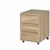 Ladeblokken|Ladeblok Yoda 44x53x66cm - eik massief & fineer & decor - naturel