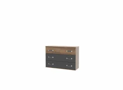Commode|Commode|Ladekast Dolce 120x41x82cm - decor - mud oak & black oak