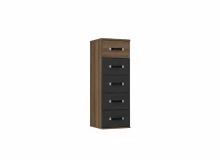 Commode|Commode|Ladekast Dolce 40x41x118cm - decor - mud oak & black oak
