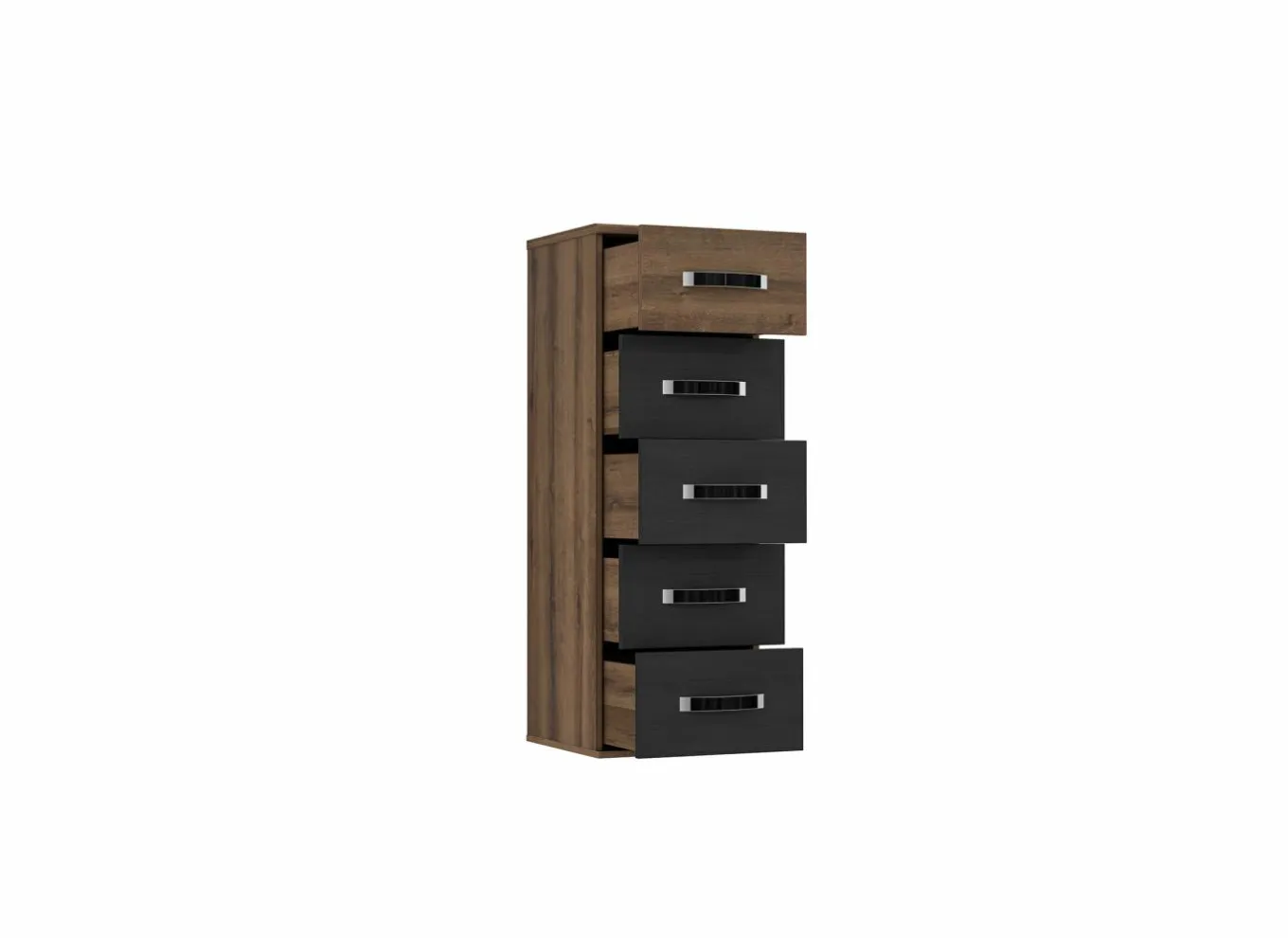 Commode|Commode|Ladekast Dolce 40x41x118cm - decor - mud oak & black oak