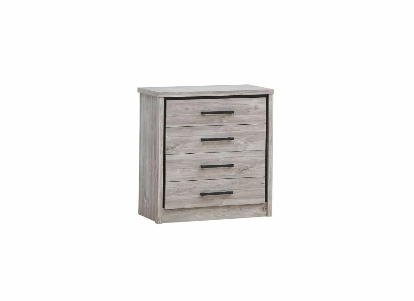 Ladekast Elias 80x40x83cm - decor - grijze eik- Commode|Commodes