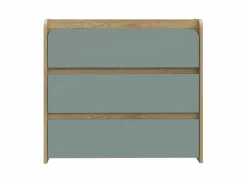 Commode|Commode|Ladekast Hoa 105x41x94cm - decor - mauvella eik & groen