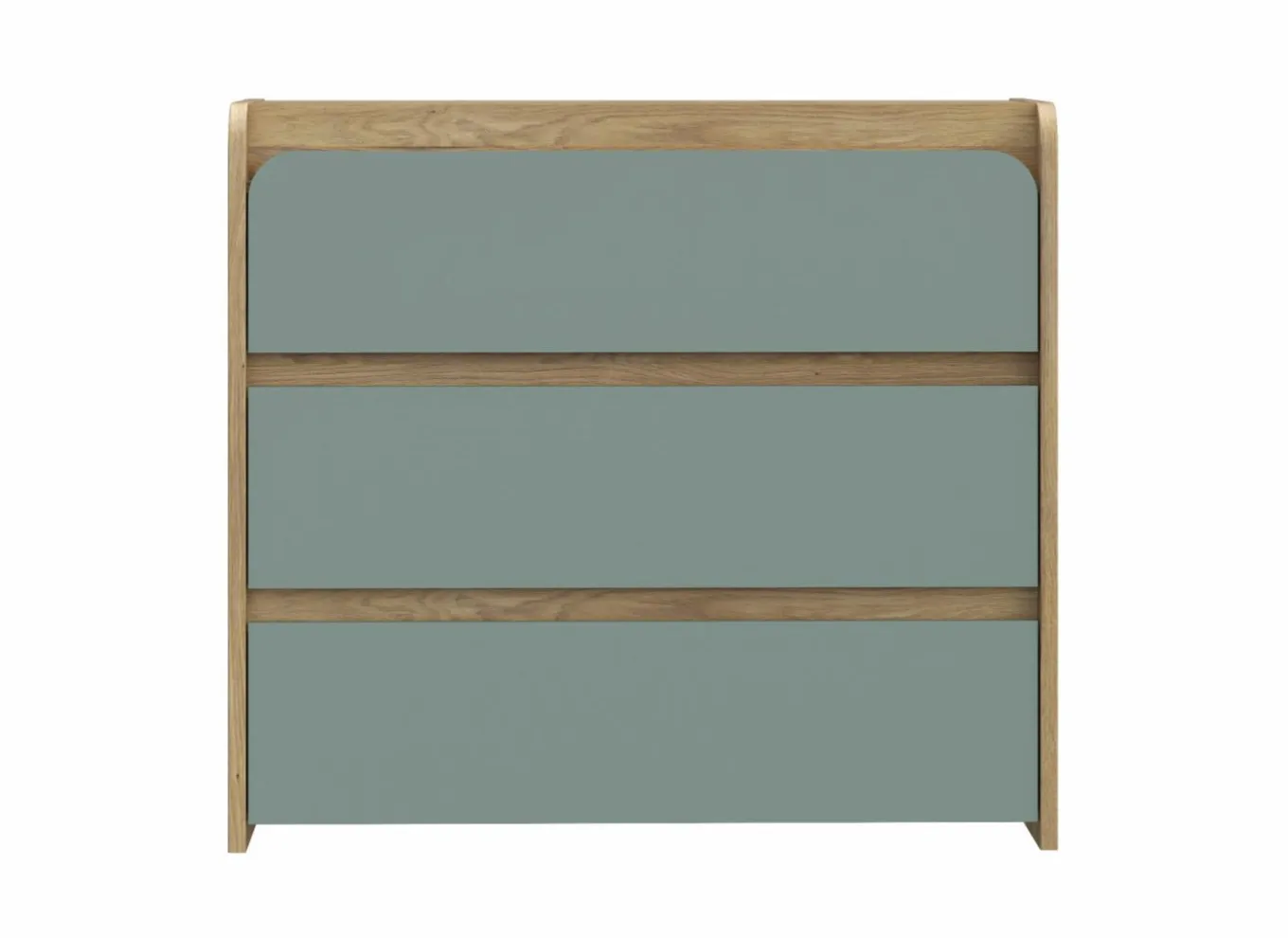 Commode|Commode|Ladekast Hoa 105x41x94cm - decor - mauvella eik & groen