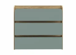 Commode|Commode|Ladekast Hoa 105x41x94cm - decor - mauvella eik & groen