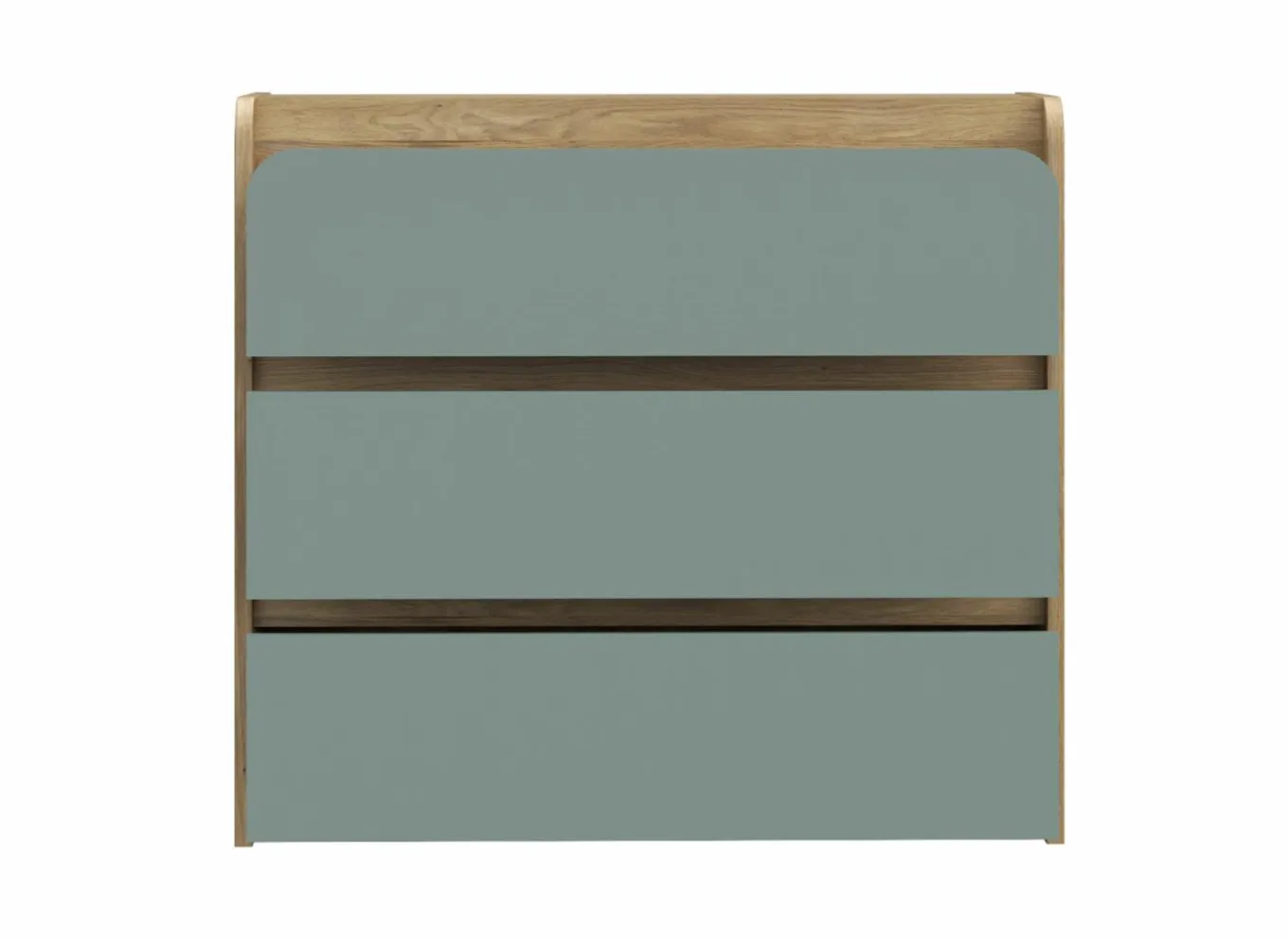 Commode|Commode|Ladekast Hoa 105x41x94cm - decor - mauvella eik & groen