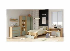 Commode|Commode|Ladekast Hoa 105x41x94cm - decor - mauvella eik & groen