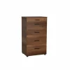 Ladekast Komodo 60x44x108cm - melamine - walnoot- Commode|Commode