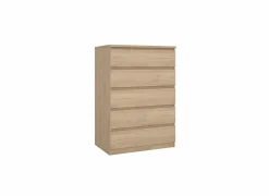 Commode|Commode|Ladekast Naia 77x50x112cm - melamine - jackson hickory