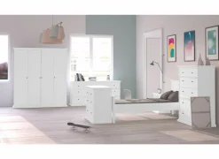 Ladekast Paris 96x49x140cm - decor - wit- Commode|Commode