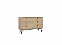 Commode|Commode|Ladekast Ry 151x41x95cm - decor - bruin/zwart