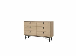Commode|Commode|Ladekast Ry 151x41x95cm - decor - bruin/zwart