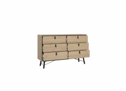 Commode|Commode|Ladekast Ry 151x41x95cm - decor - bruin/zwart