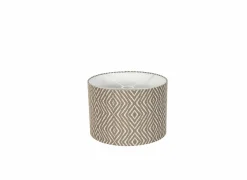 Lampenkappen|Lampenkap Ø20x15cm - stof - grijs