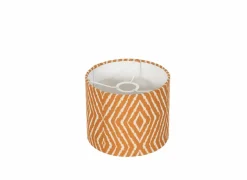 Lampenkap Ø15x15cm - stof - oranje- Lampenkappen