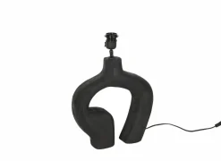 Lampenvoet E27 H30cm - hout - metaal- Lampenvoeten