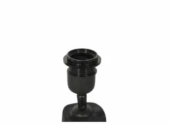 Lampenvoet E27 H30cm - hout - metaal- Lampenvoeten