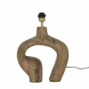 Lampenvoet E27 H30cm - hout - naturel- Lampenvoeten