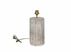 Lampenvoet E27 Ø17x37cm - steen - grijs- Lampenvoeten