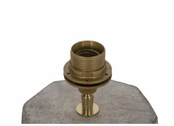 Lampenvoet E27 Ø17x37cm - steen - grijs- Lampenvoeten