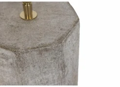 Lampenvoet E27 Ø17x37cm - steen - grijs- Lampenvoeten