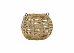 Kaars & Houder|Lantaarn Maty H15cm - papier & glas - bruin