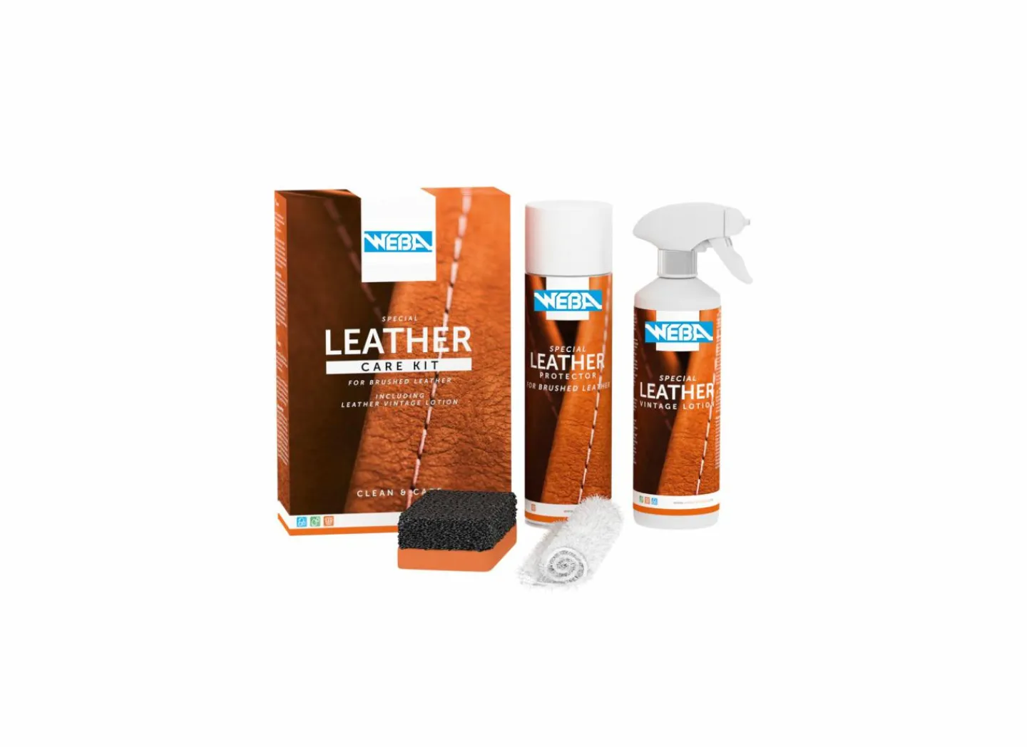 Leather care kit - geborsteld leder- Salononderhoud & Toebehoren
