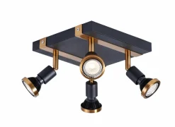 Opbouwspots|Opbouwspots|LED spot met 4 spots 5W GU10