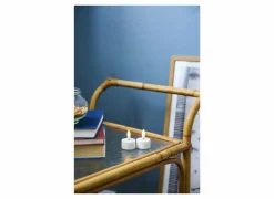 Ledkaars Sille Rechargeable wit set van 2- Herfstdecoratie|Kerstdecoratie