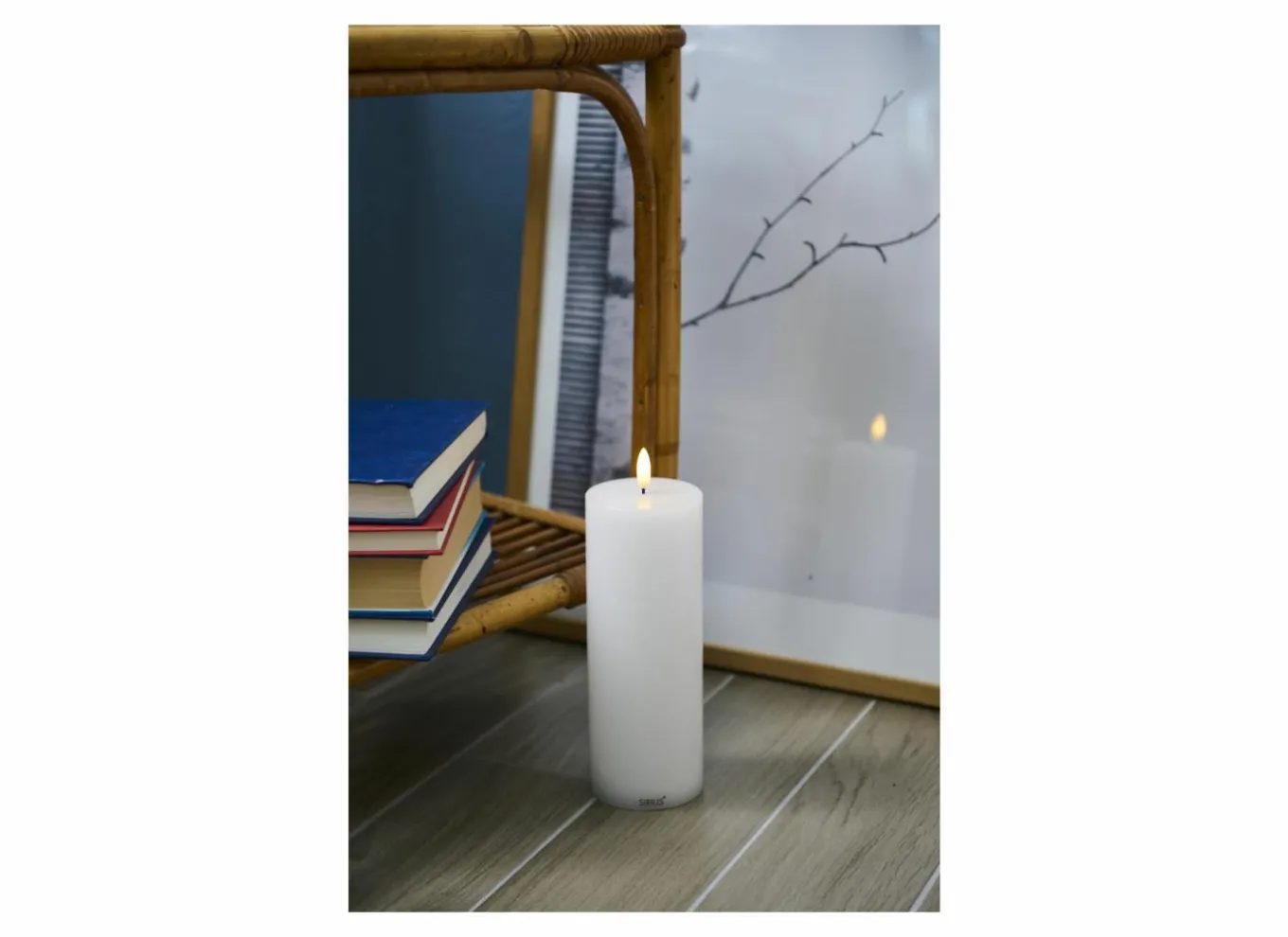 Kerstdecoratie|Kaars & Houder|Ledkaars Sille Rechargeable wit