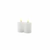 Ledkaars Sille Rechargeable wit set van 2- Kerstdecoratie|Kaars & Houder