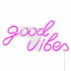 Ledlamp Neon Good Vibes 40,5x20cm - kunststof - roze- Decoratieve Accessoires|Ledlampen
