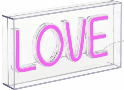Ledlamp Neon Love 23x12,5cm - kunststof - roze- Decoratieve Accessoires|Ledlampen