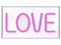 Ledlamp Neon Love 23x12,5cm - kunststof - roze- Decoratieve Accessoires|Ledlampen
