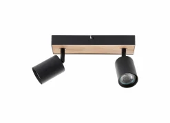 Brilliant Opbouwspots|Opbouwspots|Ledspot Jello Wood met 2 spots 4,5W GU10