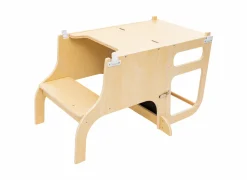 Kindermeubelen|Leertoren + bureau Alba décor - naturel & zwart