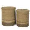 Opbergmanden|Linnenmanden|Linnenmand Ravi set van 2 - zeegras - naturel
