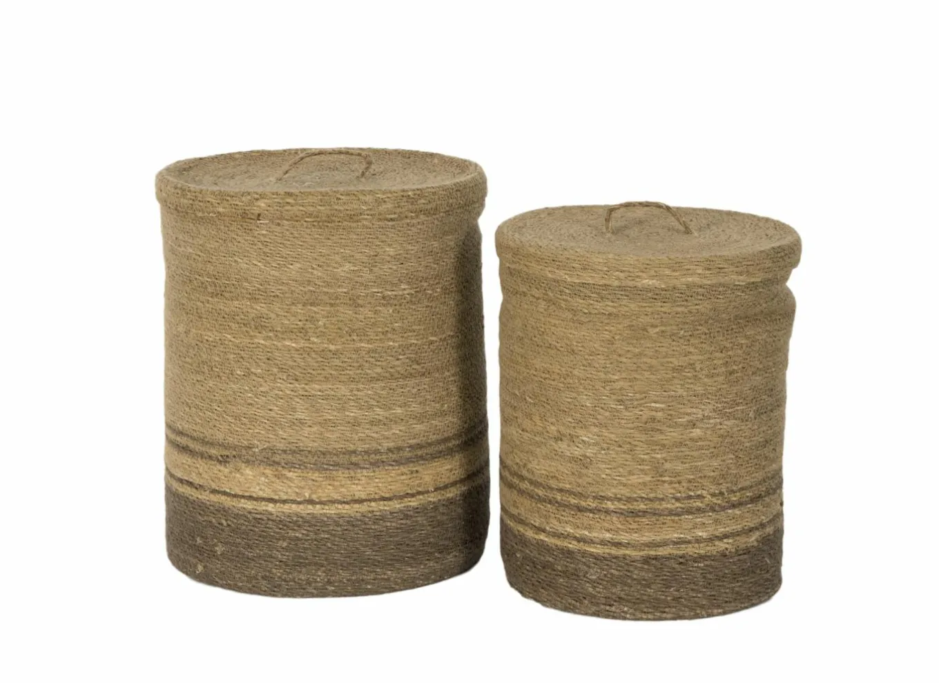 Opbergmanden|Linnenmanden|Linnenmand Ravi set van 2 - zeegras - naturel