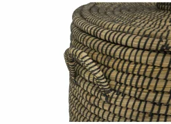 Linnenmand Yasuke Ø45x50/Ø40x45cm set van 2 naturel- Linnenmanden|Linnenmanden