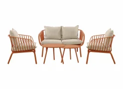 Loungeset Copacabana metaal - oranje- Loungesets|Tuinsets