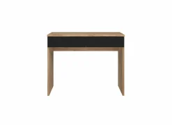 Make-Up Tafels|Make-up tafel Dalate 100x41x80cm - decor - kastanje eik & mat zwart