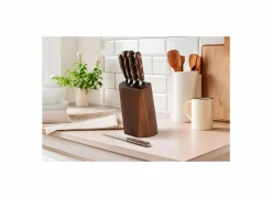 Messenblokken|Messenblok Virtuose 5-delig - hout/roestvrij staal