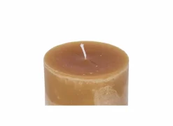 Mini Super Kaars Ø10x10cm - rustiek - camel- Kaars & Houder