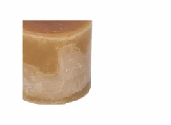 Mini Super Kaars Ø10x10cm - rustiek - camel- Kaars & Houder