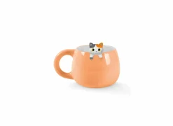 Mok Charm Kat 45cl H8,4cm - keramiek - oranje- Koffietassen|Koffietassen