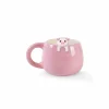 Mok Charm Piggy 45cl H8,4cm - keramiek - roze- Koffietassen|Koffietassen