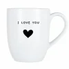 Cosy & Trendy Koffietassen|Koffietassen|Mok Cosy I Love You 53cl - porselein - wit